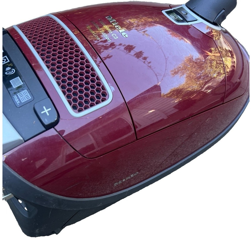 Miele Complete C3 Limited Edition Canister Vacuum Cleaner, Quiet Red Works Great - Picture 4 of 10
